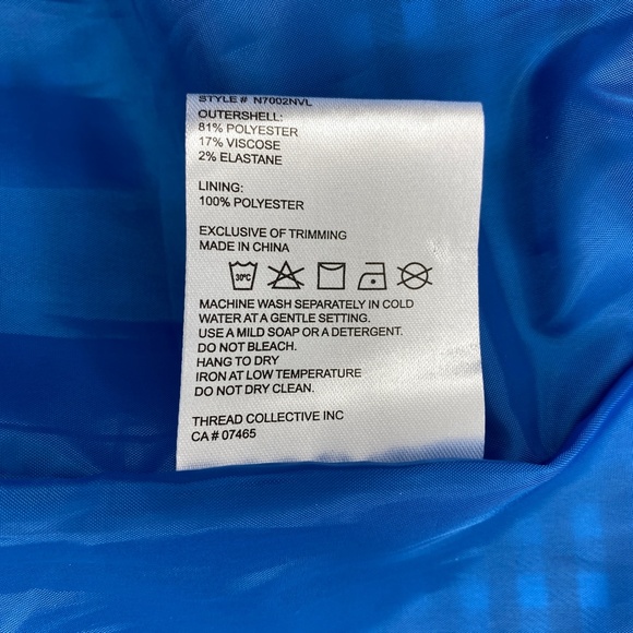 NVLT Black White Gingham Check Utility Rain Trench Coat Size M - Picture 12 of 14